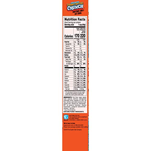 Cap'n Crunch Cereal, Peanut Butter Crunch, 12.5 Oz