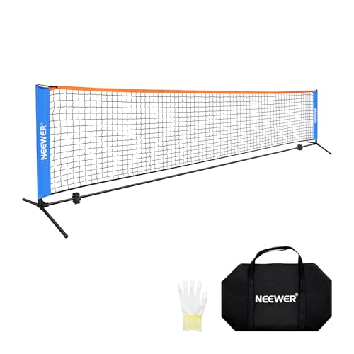 NEEWER Red de Pickleball de 12 pies de Ancho, Accesorios de Equipo de Entrada Plegable portátil para Entrenamiento y práctica de pepinillos en Interiores y Exteriores, no Requiere Herramientas, PB02N