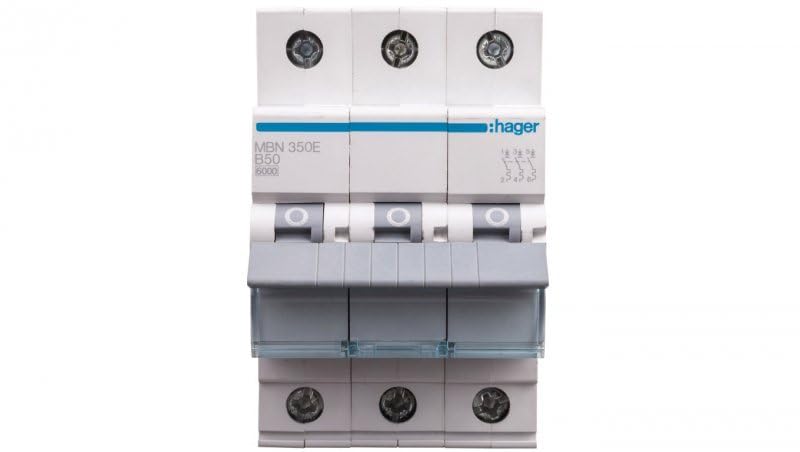 3P B 50A 6kA AC MBN350E Hager Polo 3250614313110