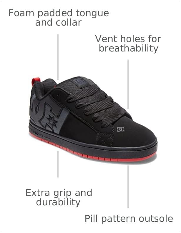 Image of DC Mens Court Graffik Sq Low Skate Shoe