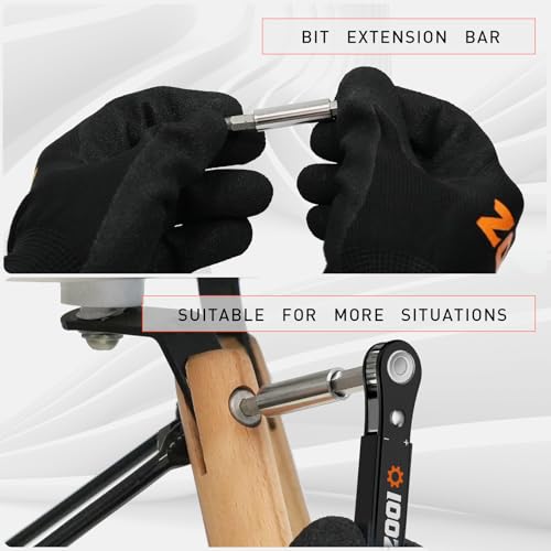 ZOOI 22 In 1 Right Angle Ratcheting Screwdrivers Mens Dad Gifts for Men Dad - image 7