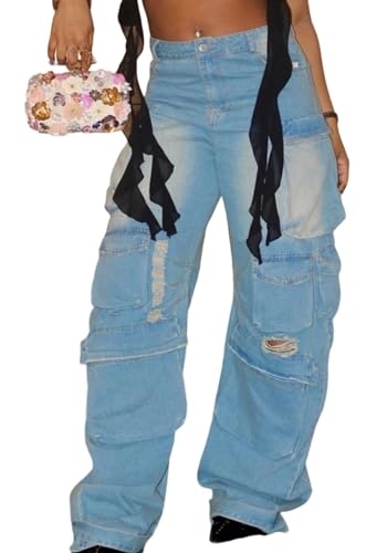 Pantalon cargo femme jambe large contre l'inconfort