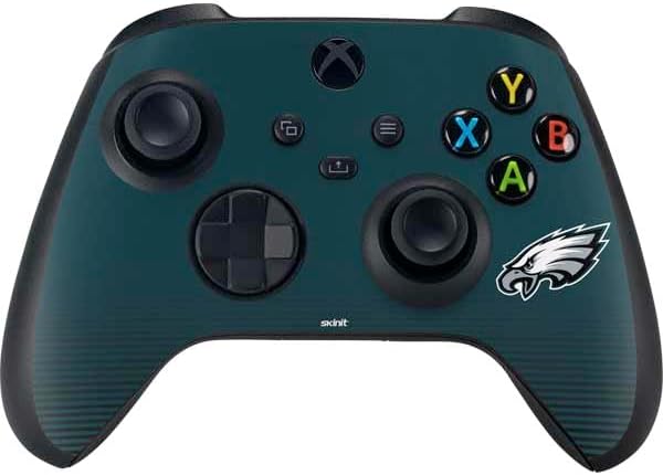Skinit Decal Gaming Skin Compatible with Xbox Series X Bundle - Officially Licensed NFL Philadelphia Eagles Breakaway Design