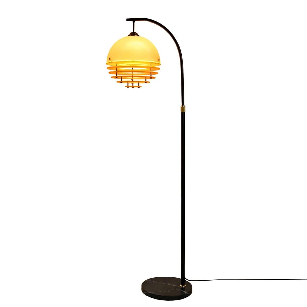 Lámpara De Arco Casquillo E27 Con Interruptor De Pedal Lámpara De Pie Regulable En Altura Hasta 170 Cm Iluminación De Pie Moderna Para Salón Adecuada Para Dormitorio Estudio Y Rincón