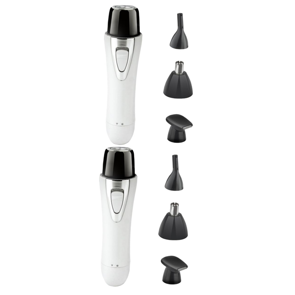 DOITOOL 2pezzi Trimmer Elettrico Per Naso Ricaricabile Usb Multi Funzione Design Compatto e Silenzioso Per Uomini e Donne Colore Bianco