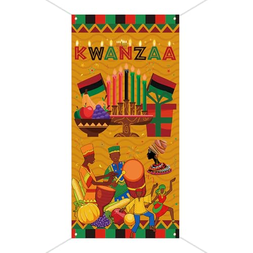Happy KwanzaahAoi[AAtJnAJl̓`IȂՂ̃e[} - Kinara Mazao Zawadi nMOoi[wihAJo[ AtJlYzf[NUp[eB[p