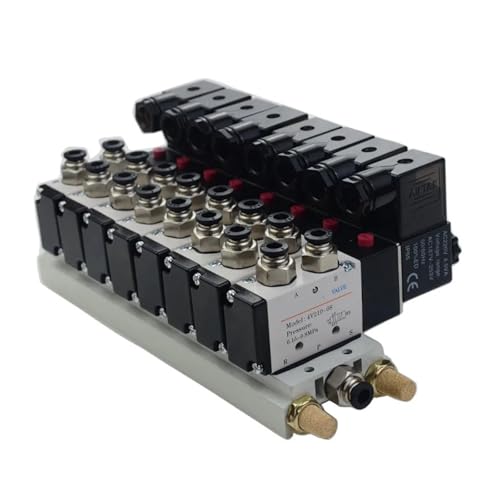 Distributeur pneumatique 4V210-08 bloc électrovanne 5/2 AC220V 9 stations