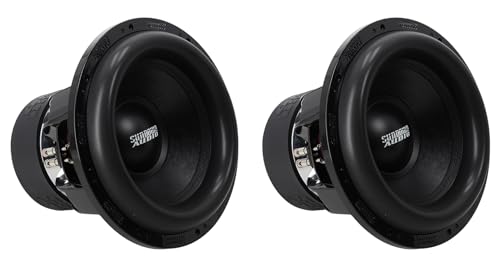 Sundown Audio X-15 V.3 D1 5000-Watt Peak/2500-Watt RMS 15 in Car Subwoofer, Dual 1-Ohm DVC, Mega-Roll Surround, High Excursion Motor Structure, for Deep Bass Vehicle Systems, 2-Piece