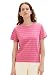 Produktbild TOM TAILOR Damen 1036772 T-Shirt, 31727 - Pink Sand Stripe, XXL
