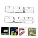 POPETPOP 6pcs Acrylic Fish Feeder Dish Suction Cups Fish Food Holders for Aquariums for Freshwater and Shrimp Tanks and Easy to Install