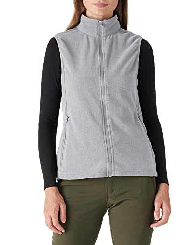 Outdoor Ventures Women's Fleece Vest Ultralight Polar Fleece Vest Thin Outdoor Loofs for Women Sleeveless Jacket with 4 Pockets Spring Autumn for Running Hiking Camping, lightgrey, XXL