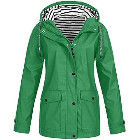 Ashowlaco Womens Raincoat Waterproof Rain Jacket Lightweight Active Outdoor Hooded Windbreaker Outwear for Hiking Travel Cover