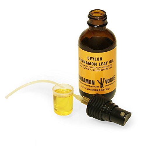 Ceylon Cinnamon Leaf Oil - 2oz, 100% Pure, 75% Eugenol, Zero additives