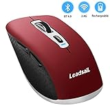 【Geräuschlos UND LANGLEBIGES DESIGN】Das Mute-Design mit dem fortschrittlichen Sensor bietet geräuschlose Klicks, perfekt für öffentliche Orte wie Bibliotheken, Schlafsäle, Büros und andere Gelegenheiten, bei denen Sie andere nicht stören möchten. Diese schlanke und tragbare drahtlose Bluetooth-Maus liegt bequem. Konturierte Form, schweißresistente und hautfreundliche Oberfläche sorgen für maximalen Komfort und Unterstützung.