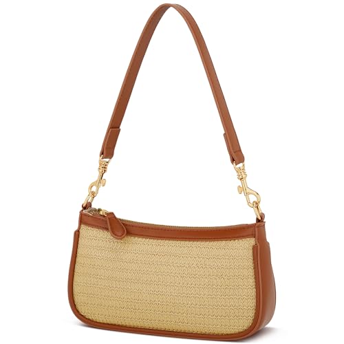KKXIU Straw Purse for Women, Small Woven Bag for Wedding Party Beach Summer