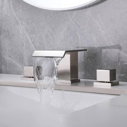 Robinet cascade de salle de bain noir mat avec mitigeur de lavabo