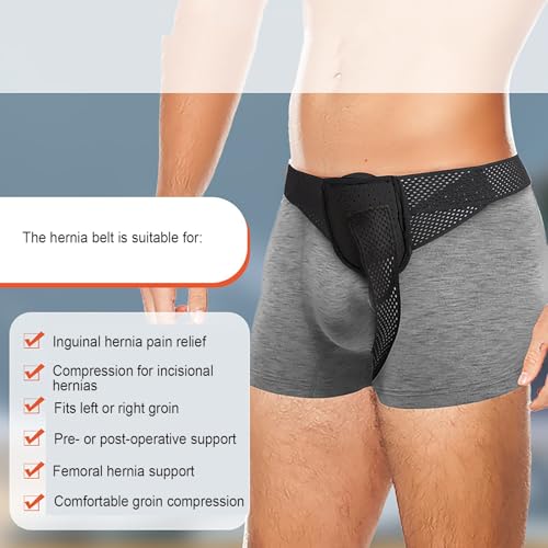 Faja ortopédica para hernia inguinal unilateral para hombre miniatura 4