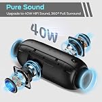 S320 Bluetooth Speaker, Portable Bluetooth Speaker, 40W True Wireless Speaker,360° Stereo Sound Effect,IPX7 Waterproof Speaker, 32 Hour Playing Time,Suitable for Outdoor Speaker