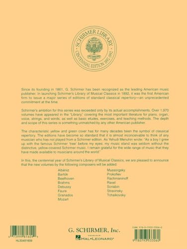 Complete Preludes, Op. 3, 23, 32: Piano Solo: Schirmer Library of Classics Volume 2001 Nfmc 2024-2028 Selection