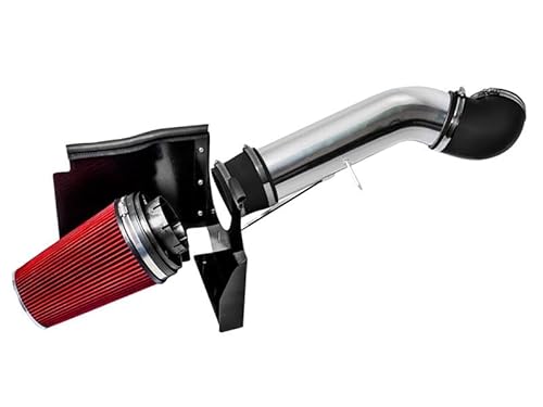 Cold Air Intake System with Heat Shield Kit + Filter Combo RED Compati