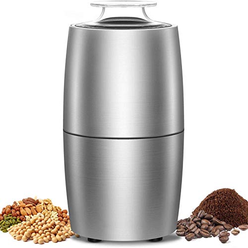 ywewsq Molinillo de café eléctrico con Hoja de Acero Inoxidable, bajo Nivel de Ruido, Motor Potente de 28000 RPM, Ideal…