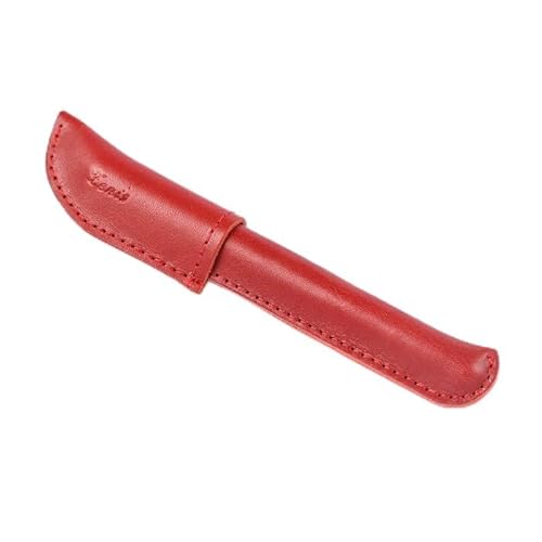 Zenis [ポスト投函でお届け]国産本革ボールペンケース レッド(1点) レザー 国産 日本製 牛革 革製品 手作り 贈答 男性 女性 レディース メンズ[ksg1350-rd][Zenis]