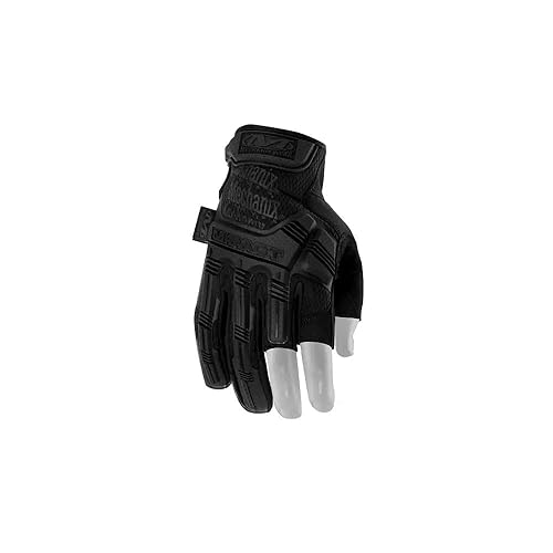 Agilite Semi-Fingerless Mechanix M-Pact Tactical Glove Medium Black