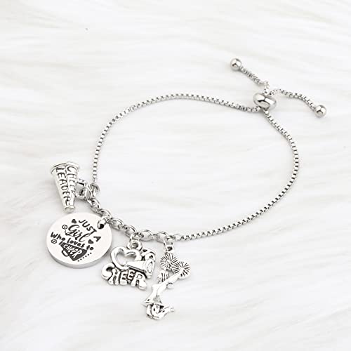 TIIMG Cheerleader Gift Just a Girl Who Loves To Cheer Cheerleading Jewelry for Girls Daughter3