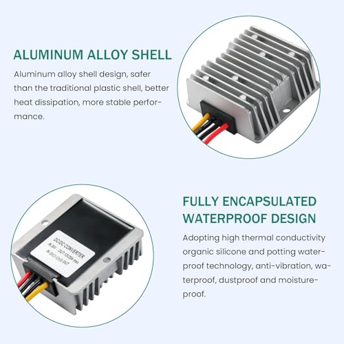 YBBOTT 20A 240W DC Converter 24V to 12V Step Down Converter DC Buck Converter Transformer Power Supply Compatible with Vehicle Cart Truck Volt by YBBOTT - Used condition - Image 5