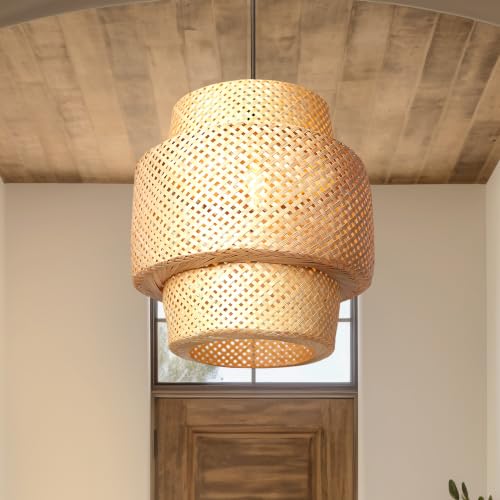 Image of Habere India-All the Cultures Fabricating India Bamboo Lamps | Pendant Lamp | Cafe Lights | Rattan Ceiling Lamps | Bamboo Cafe Lamp (01)