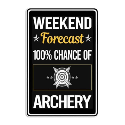 Archery Metal Wall Sign 8x12