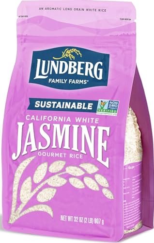 Lundberg Jasmine Rice, Long Grain White Rice - Non-Sticky, FluffyAromatic