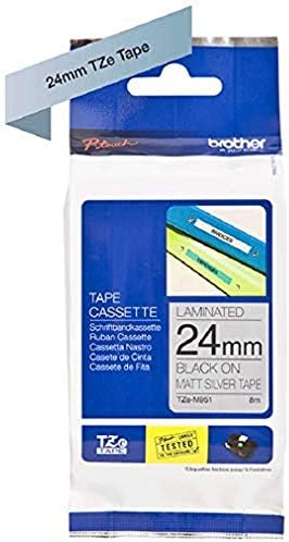 Brother TZe-221 Labelling Tape Cassette, 9 mm (W) x 8 m (L), Laminated, Brother Genuine Supplies - Black on White