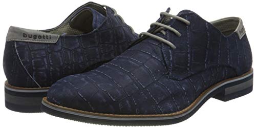 Bugatti 311A2Z043800 Scarpe con Lacci, Uomo, Blu