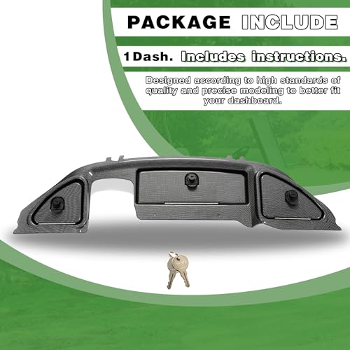 Kojem Dash Cover Compatible with 2008.5-Up Club Car Precedent Tempo Onward Golf Cart Carbon Fiber Three Door Dashboard Cover Dash Cap