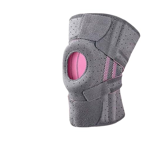 Fefod Rodillera Menisco y Ligamento, Ajustable Rodillera Deportiva con Almohadilla de Silicona para Unisex, 4 Estabilizadores Laterales Rodilleras para Artritis Desgarro de Menisco Tendinitis Correr