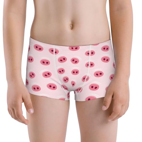 Boys' Cotton Boxer Brief Soft Underwear-Cute Pig Nose