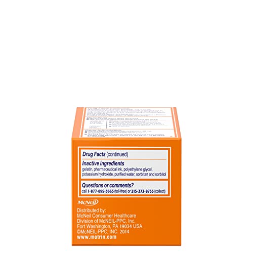 Motrin 300450409805 Ib Liquid Gels, Ibuprofen 200 Mg, Pain Reliever & Fever Reducer Minor Arthritis Pain thumb #16
