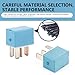 dawfall 4 PCS Car AC Relay, 12 V 4 Pin Plug and Play Retrofit Relay Replacement 90987-02027, Flame Retardant Housing Circuit System Controller Relay, Compatible with Violet Relay (Blue)