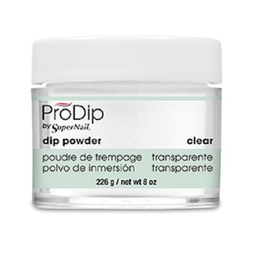 Supernail Prodip French Acrylic Dip Powder Clear, 8 Ounce