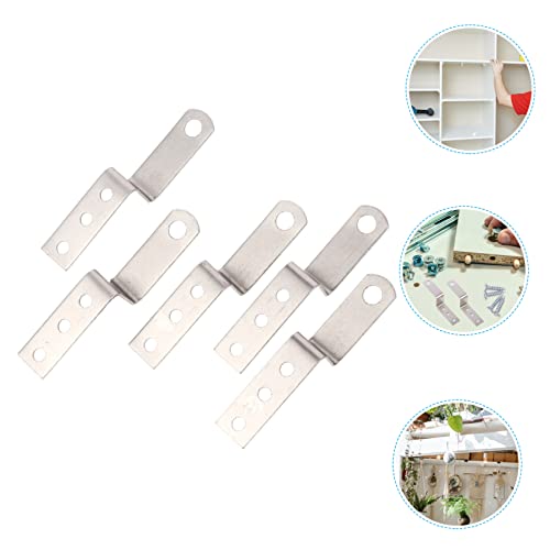 Image of balacoo 10pcs z Type Lock Picture Hangers Heavy Duty Wall Hangers Kit Picture Hanging Bracket for Decorative Frames