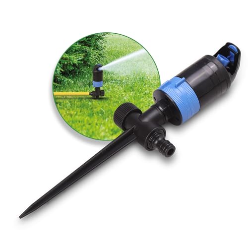 Sharpex Heavy Duty Sprinkler for Garden Watering | 2 Stage Gear Drive Sprinkler Upto 3380sq.ft. Large Area Coverage | Lawn Yard Irrigation System 360 Degree Sprayer Water Saving Device
