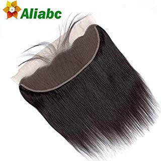 Aliabc 13X4 Lace Front Wigs Human Hair Brazilian Straight Hair Wigs 150% Density Human Hair Wigs for Black Women Pre Plucked Natural Color (18