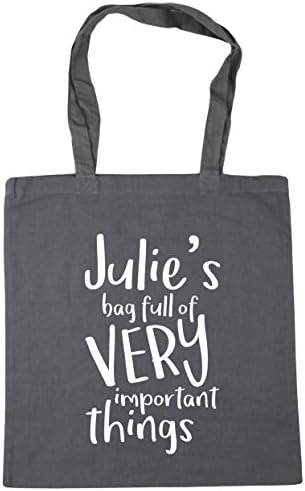HippoWarehouse PERSONALISED (Insert Custom Name Here) Bag Full of Very Important Things Tote Shopping Gym Beach Bag 42cm x38cm, 10 litres