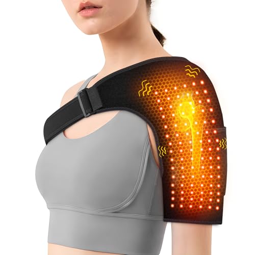 Yabuu Heated Shoulder Wrap Pad with Massager for Arm Pain