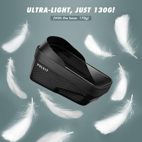 VULKIT Quick Release Bike Frame Bag, Ultra Lightweight Waterproof Bicycle Top Tube Bag with Touch Screen, Bike Phone Mount, Cycling Accessories for Road and Mountain Bikes, Bike Pouch for Adults by VULKIT - Image 2