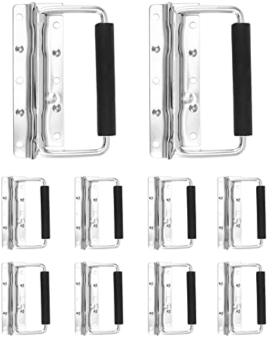 QWORK Heavy-Duty Spring Loaded Pull Handles with PVC Grip for Too...