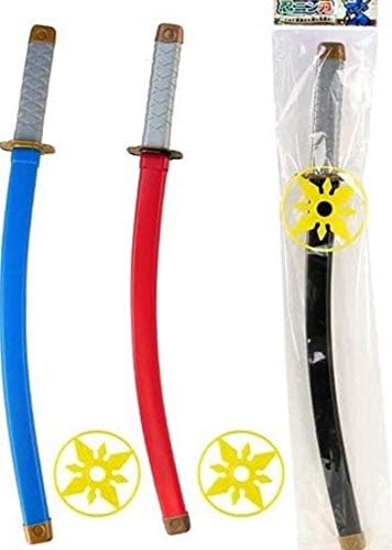 Amazon おもちゃの刀 手裏剣付き チャンバラ 子供会 景品 おもちゃ なりきり Ninnjya 忍ニン刀 赤 ロボット 子ども向けフィギュア おもちゃ