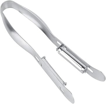 Mumusuki Stainless Steel Asparagus Peeler for Kitchen, Double-Sided Swivel Vegetable Peeler with Ergonomic Handle for Carrots, Cucumbers, Potatoes, and Zucchini