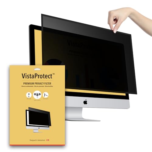 VistaProtect - Filtro de Privacidad y Filtro Anti Luz Azul Premium Privacy Filter, Protector de Pantalla para Apple iMac (21.5″ Pulgadas)